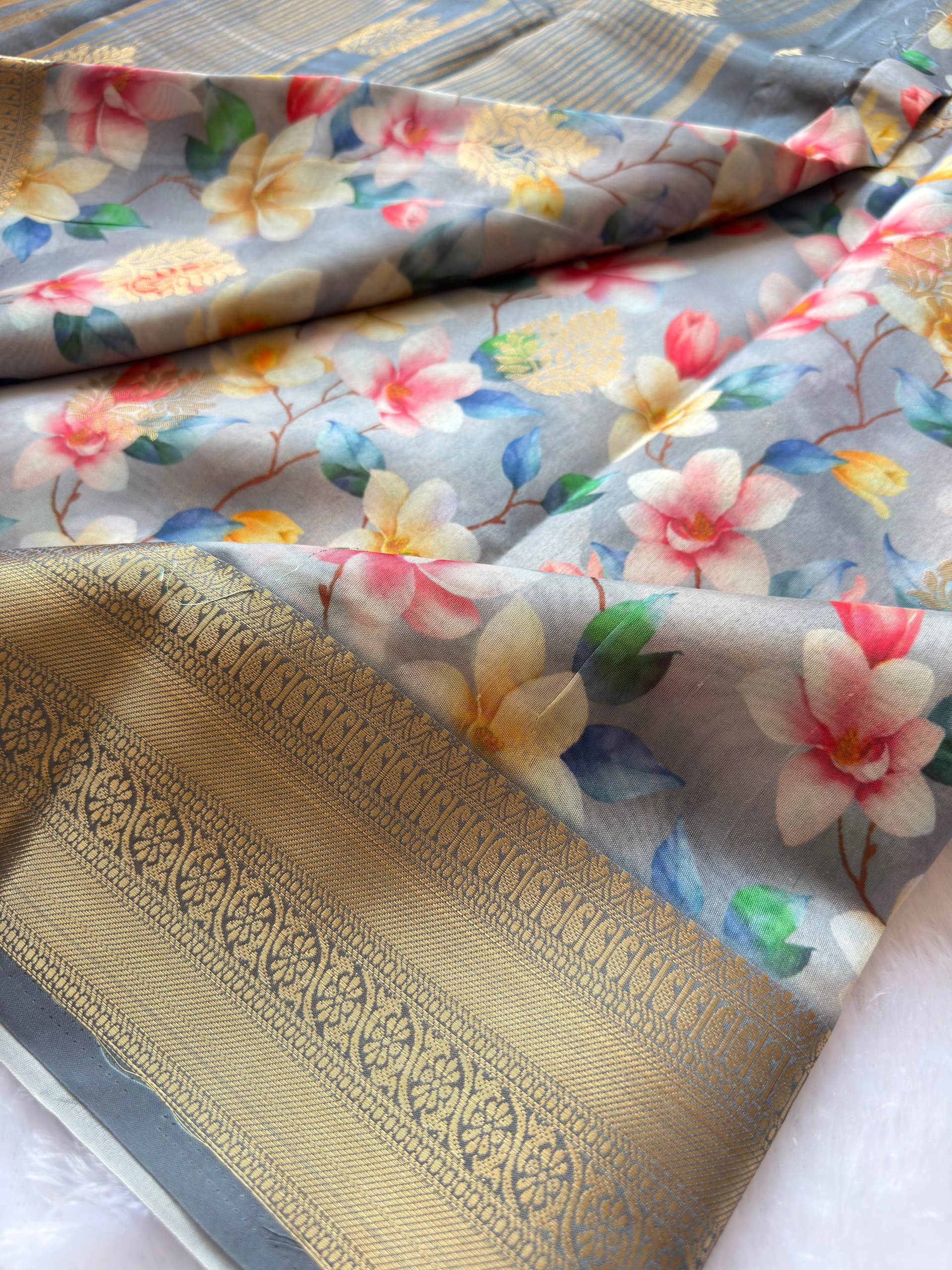 Tissue tussar silk